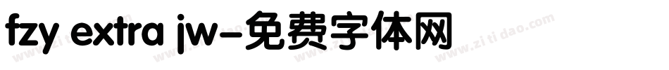 fzy extra jw字体转换
